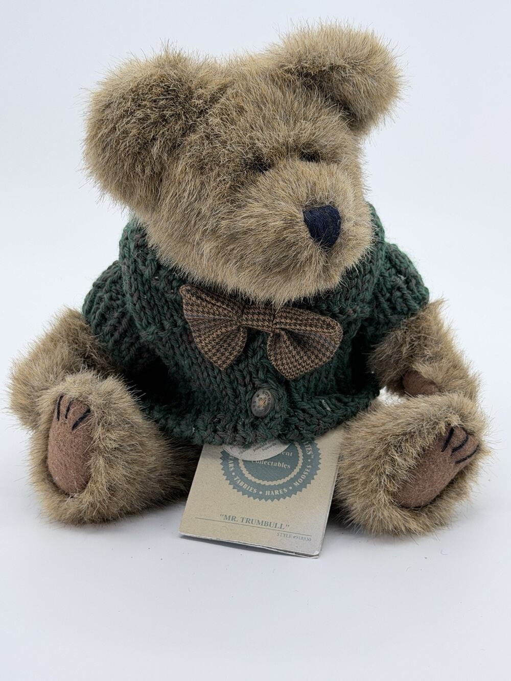 Vintage 1998 Boyds Bears Mr Trumbull J.B. Bean 10" Plush #918330 With Tags